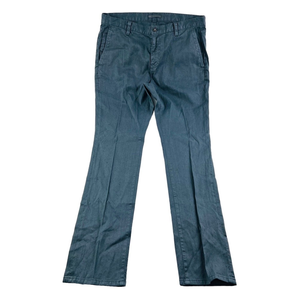 John Varvatos Collection Gray Linen Cotton Jeans Mens‎ Size 33X33